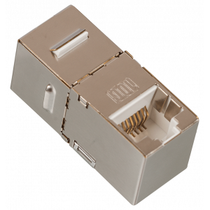 Повторитель портов RJ-45, экранированный, 90 градусов, кат.6A, формата Keystone